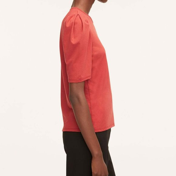 Rebecca Taylor | Red Puff-Sleeve Tee - Picture 2 of 4